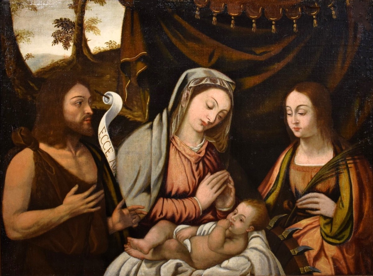 Sacra Conversazione - Francesco Rizzo da Santacroce (Bergamo, 1485 – Venezia,  1547)