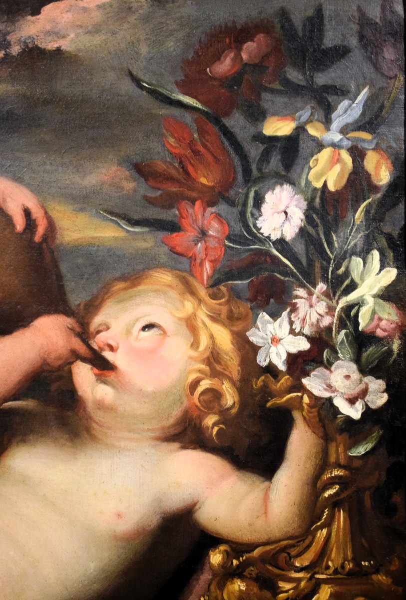 Bacco bambino  - Bottega di Domenico Piola (Genova, 1627 – 1703)-photo-2