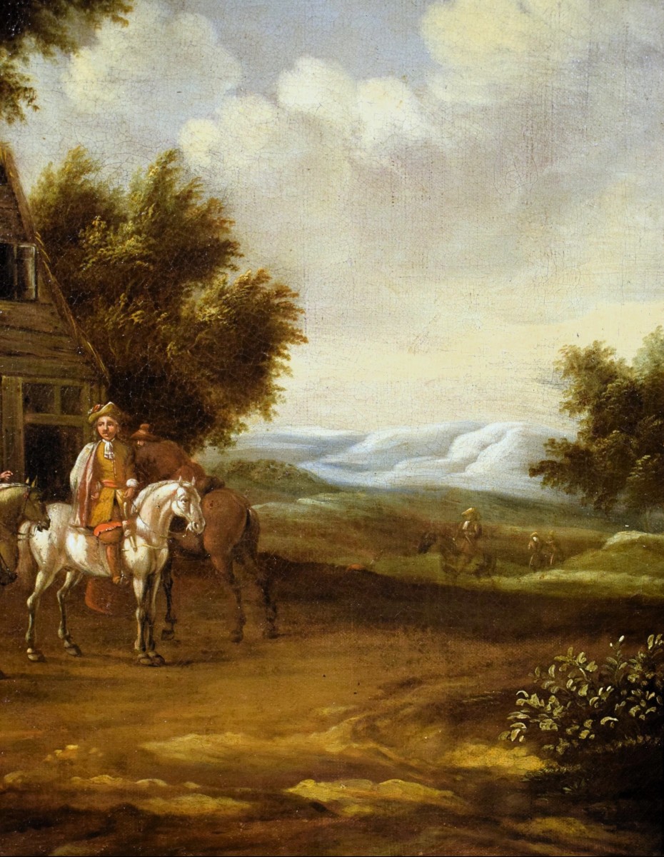 Nel cortile dell'osteria - David Teniers II, detto il Giovane (Anversa, 1610 – Bruxelles, 1690)-photo-4