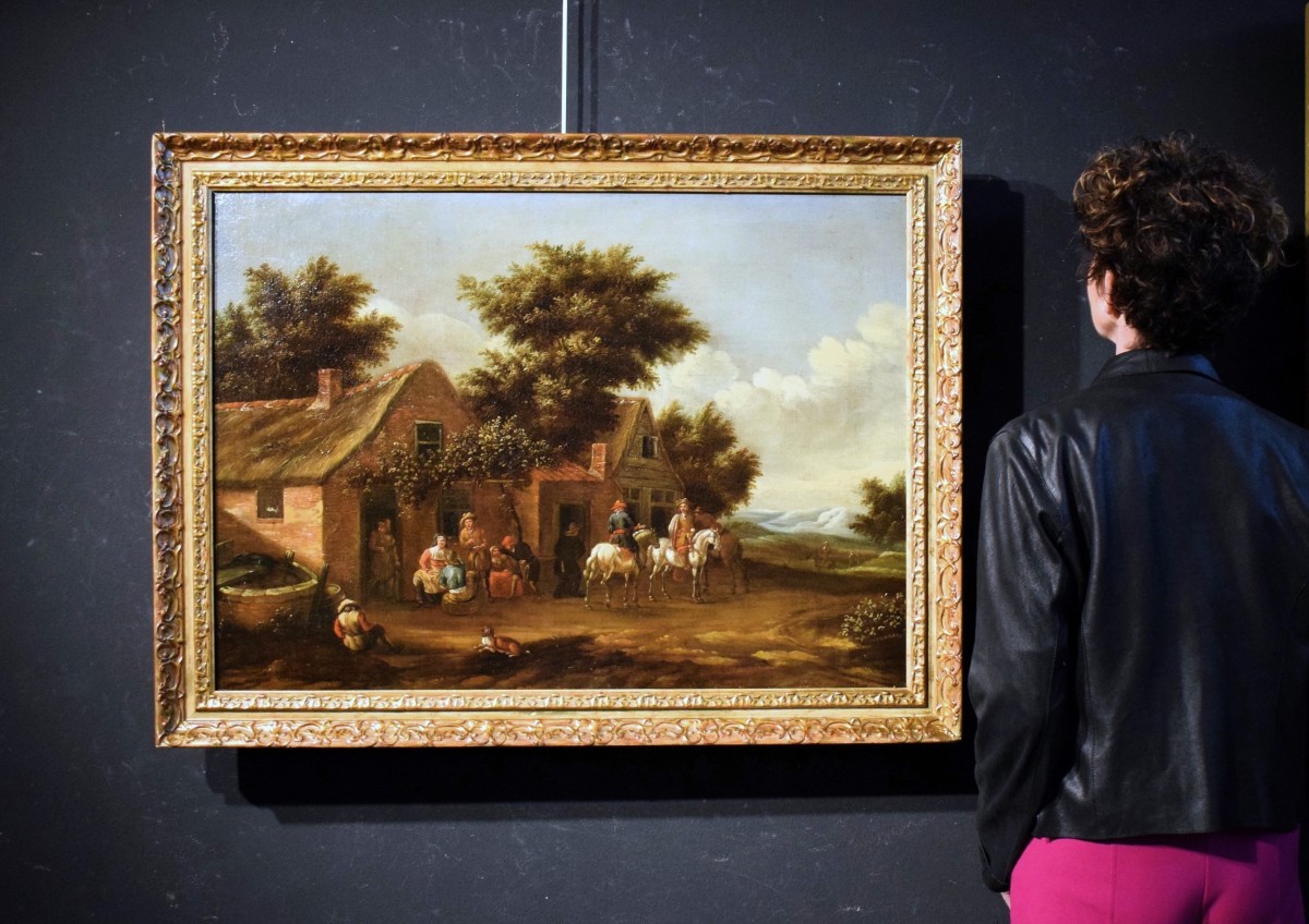 Nel cortile dell'osteria - David Teniers II, detto il Giovane (Anversa, 1610 – Bruxelles, 1690)-photo-8