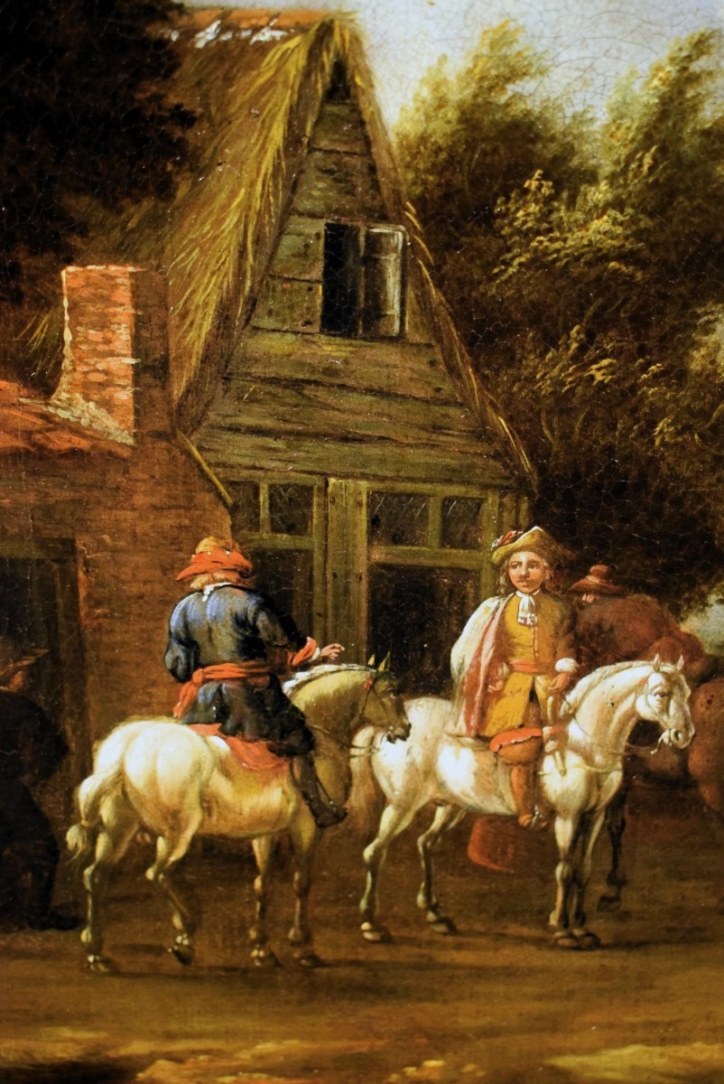 Nel cortile dell'osteria - David Teniers II, detto il Giovane (Anversa, 1610 – Bruxelles, 1690)-photo-3