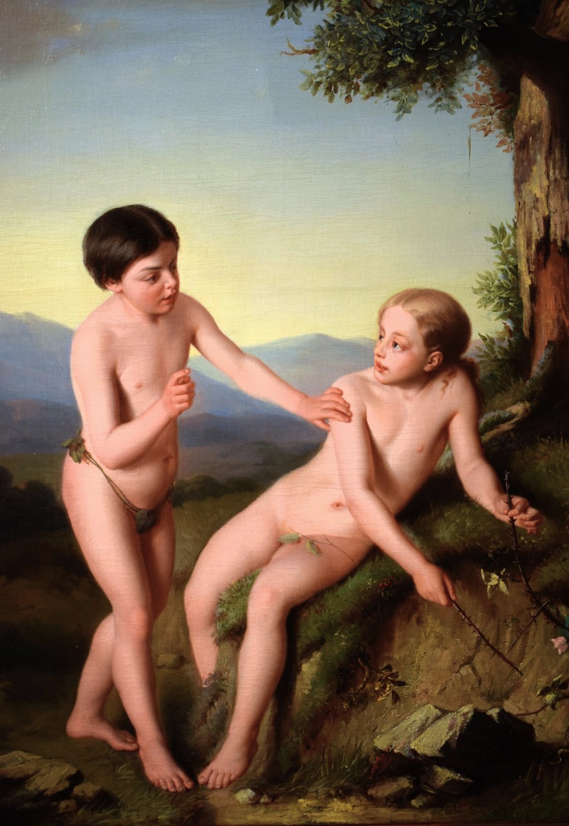 L'Innocenza e la Tentazione  Bernardino Peretti (Novara 1828 – 1889)-photo-2