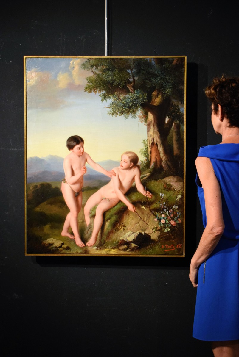 L'Innocenza e la Tentazione  Bernardino Peretti (Novara 1828 – 1889)-photo-7