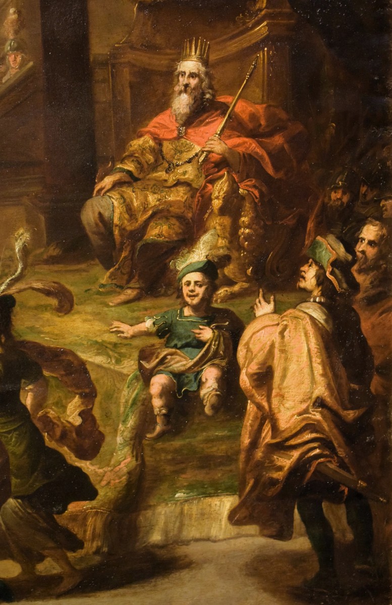 Il Matrimonio di Davide ed Abigail -  Pauwels Casteels (Anversa, 1625 –1677)-photo-1