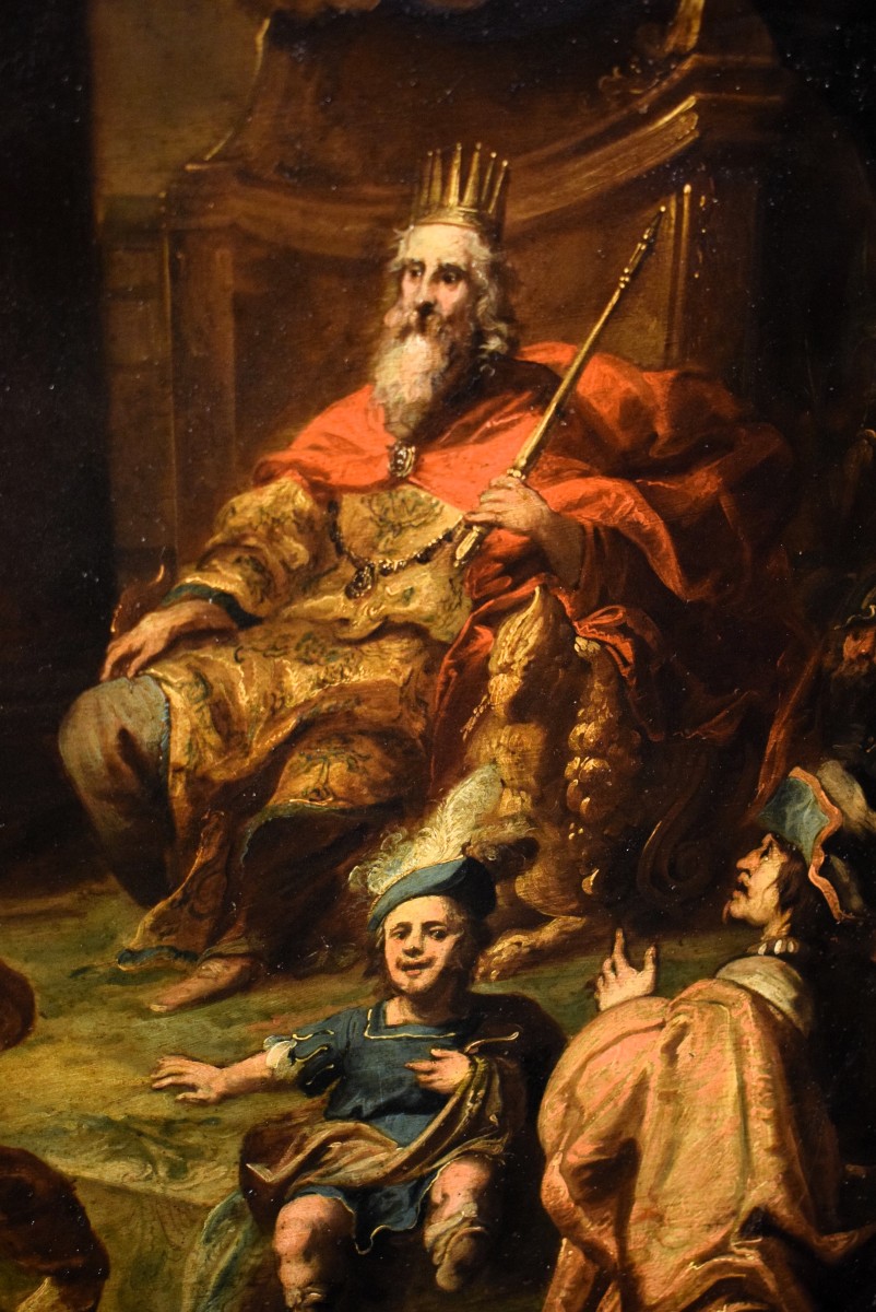 Il Matrimonio di Davide ed Abigail -  Pauwels Casteels (Anversa, 1625 –1677)-photo-5