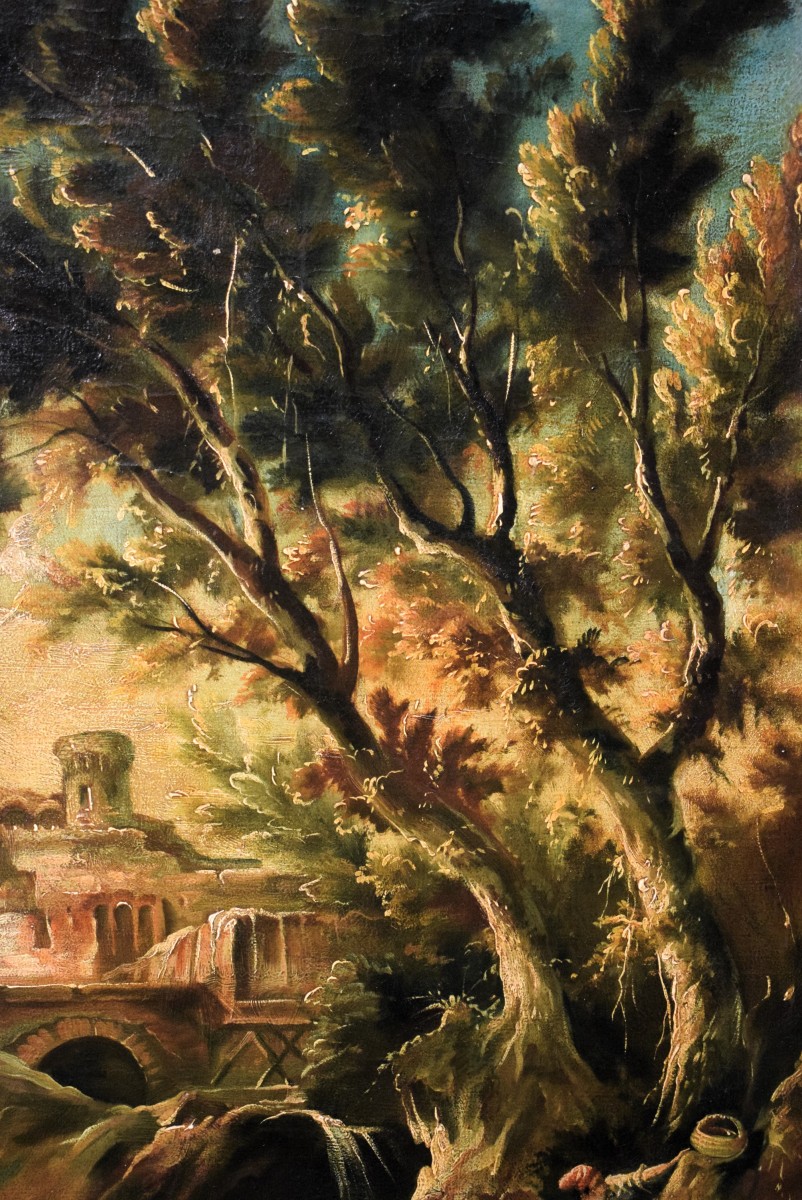 Paesaggio fantastico - Alessandro Magnasco (Genova 1667 - 1749) attribuito-photo-3