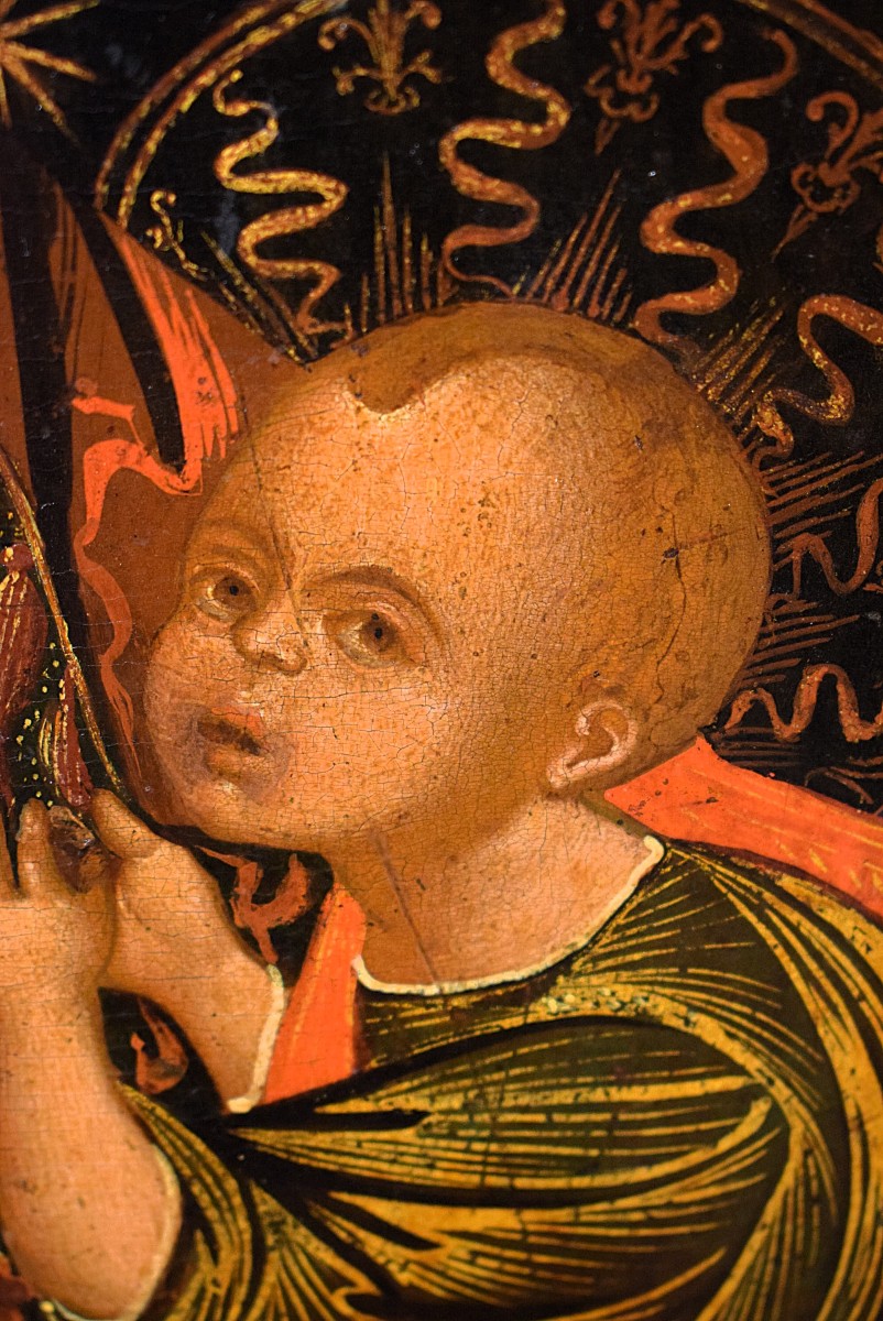 La Vergine col Bambino (Virgo Lactans)  - Icona Veneto-Cretese - Fine del XVI secolo-photo-4
