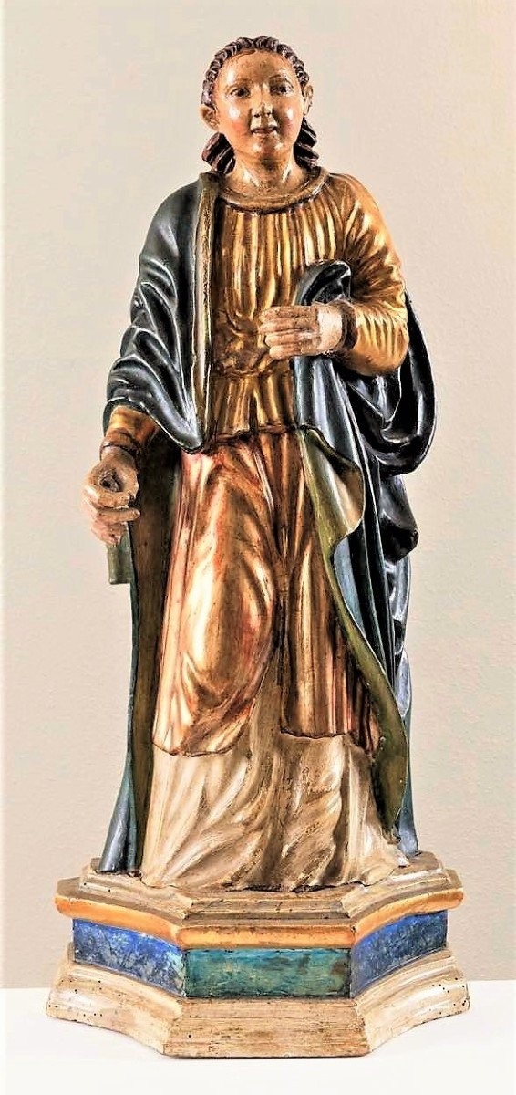 Santa Martire - scultura lignea policroma e dorata - XVII secolo