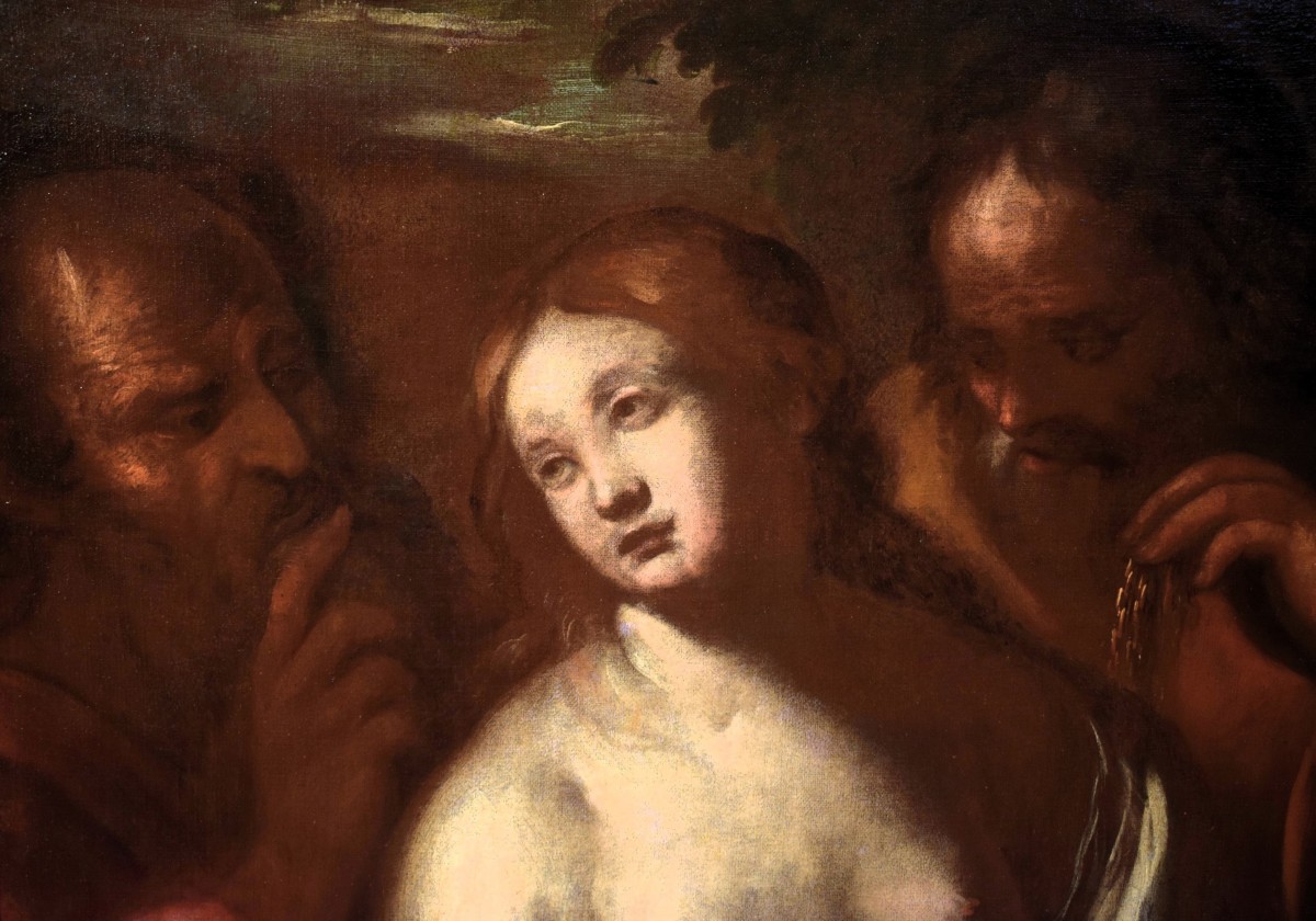 Susanna e i Vecchioni - Ambito di Carlo francesco Nuvolone (Milano, 1609 - 1662)-photo-4