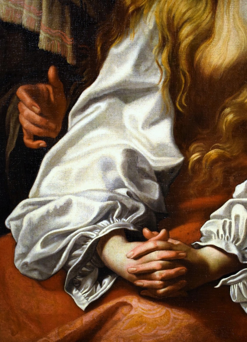 Il Pentimento di Maria Maddalena - Abraham Janssens II, il Giovane (Anversa 1616 - 1649) "-photo-3