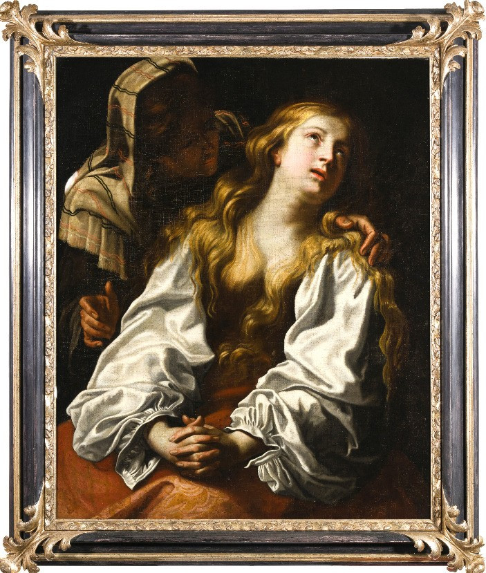Il Pentimento di Maria Maddalena - Abraham Janssens II, il Giovane (Anversa 1616 - 1649) "
