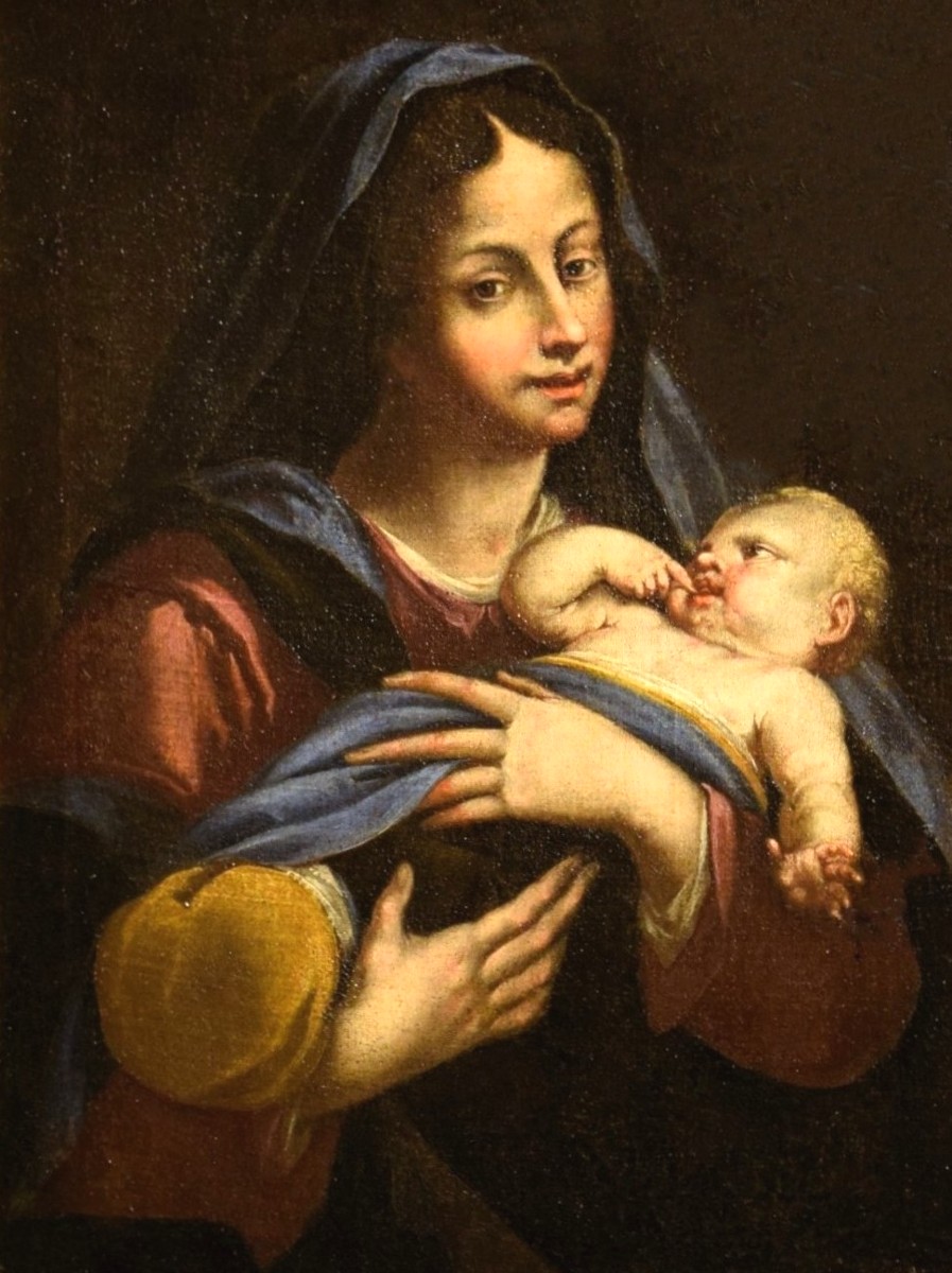 Madonna col Bambino - Maestro Emiliano del '700-photo-2