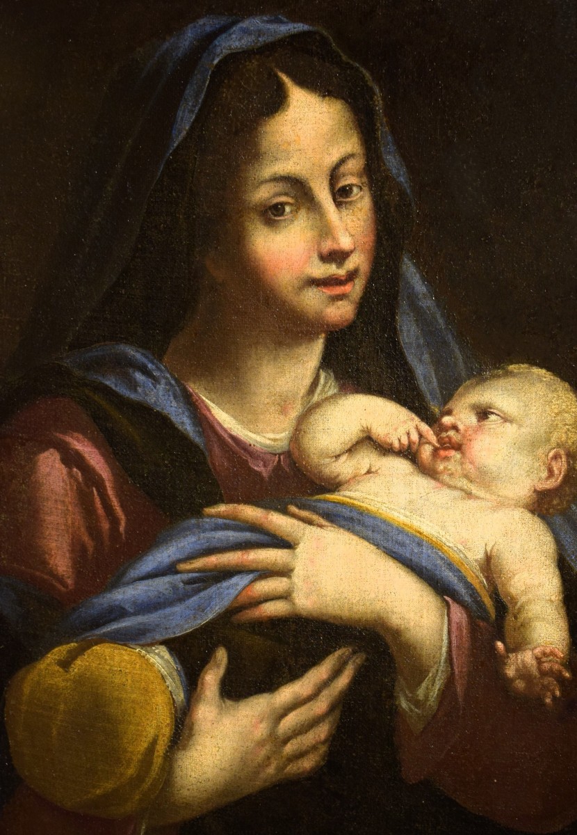 Madonna col Bambino - Maestro Emiliano del '700-photo-3