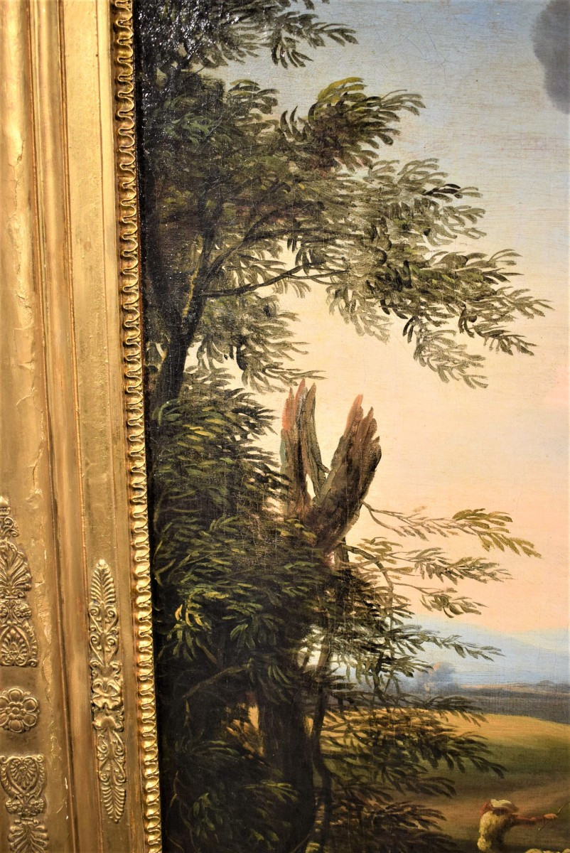 Paesaggio con pastore e armenti - Antonio Tavella (Milano 1668 - Genova 1738) -photo-4
