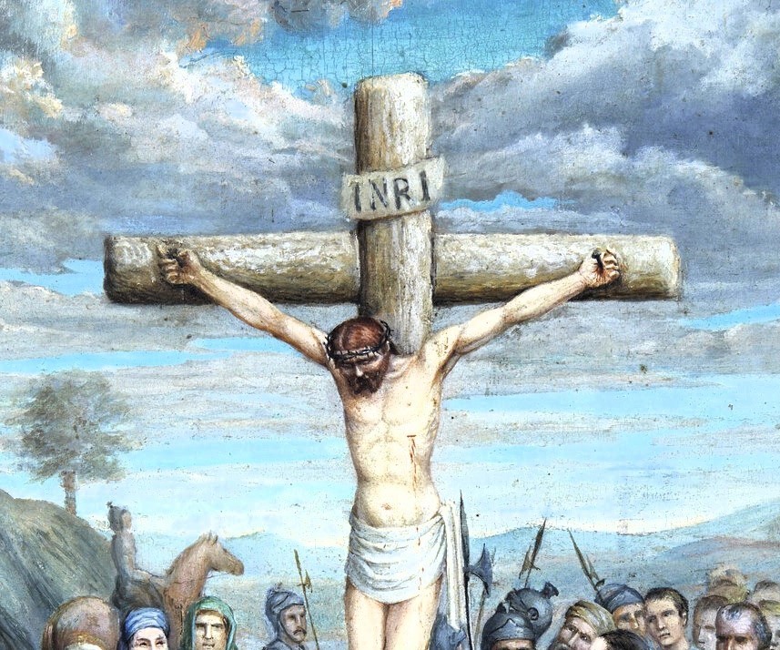 Crocifissione di Cristo - Olio su tavola - Francia, Limoges - Fine del '700-photo-1