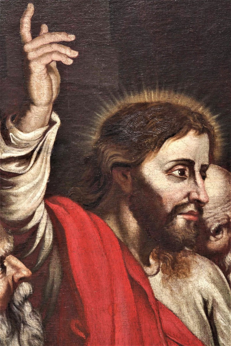 Il tributo della moneta - Maestro Fiammingo - Cerchia di P.P. Rubens (1577-1640)-photo-1