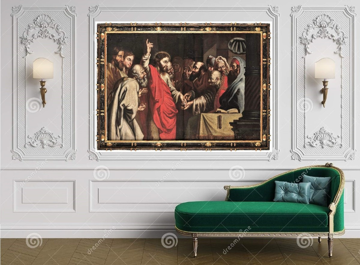 Il tributo della moneta - Maestro Fiammingo - Cerchia di P.P. Rubens (1577-1640)-photo-7