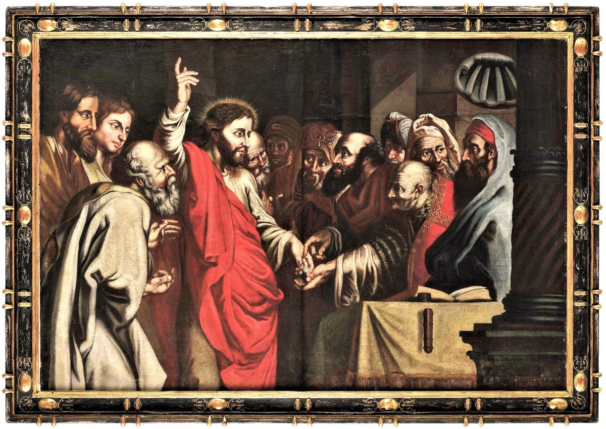 Il tributo della moneta - Maestro Fiammingo - Cerchia di P.P. Rubens (1577-1640)