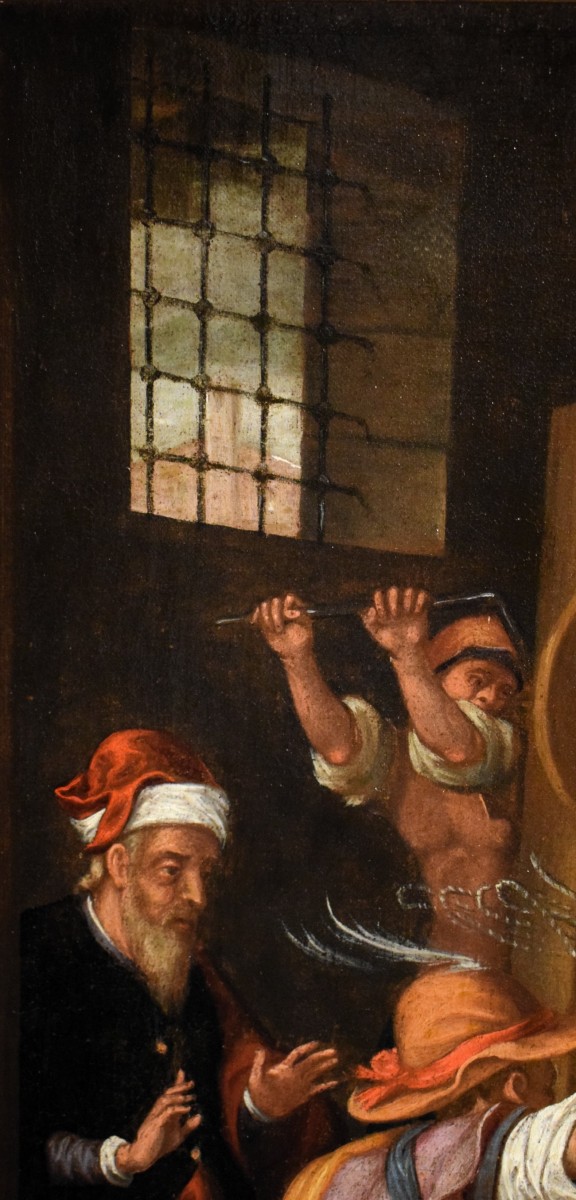 Il Martirio di S. Erasmo -  Maestro fiammingo di fine '600-photo-4