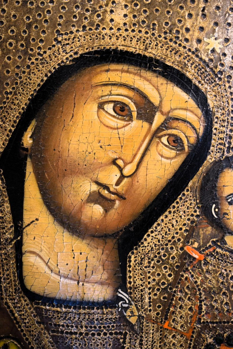 Madonna di Kazan - Antica Icona Russa - Metà del XVIII secolo-photo-3