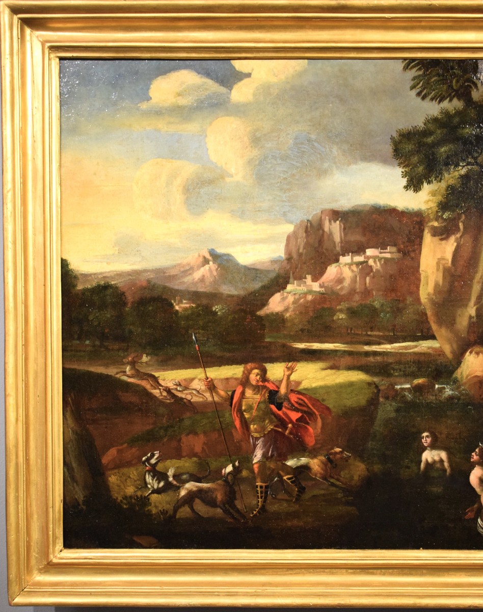 Diana e Atteone -   Scuola Romana  - Epoca XVII secolo-photo-2