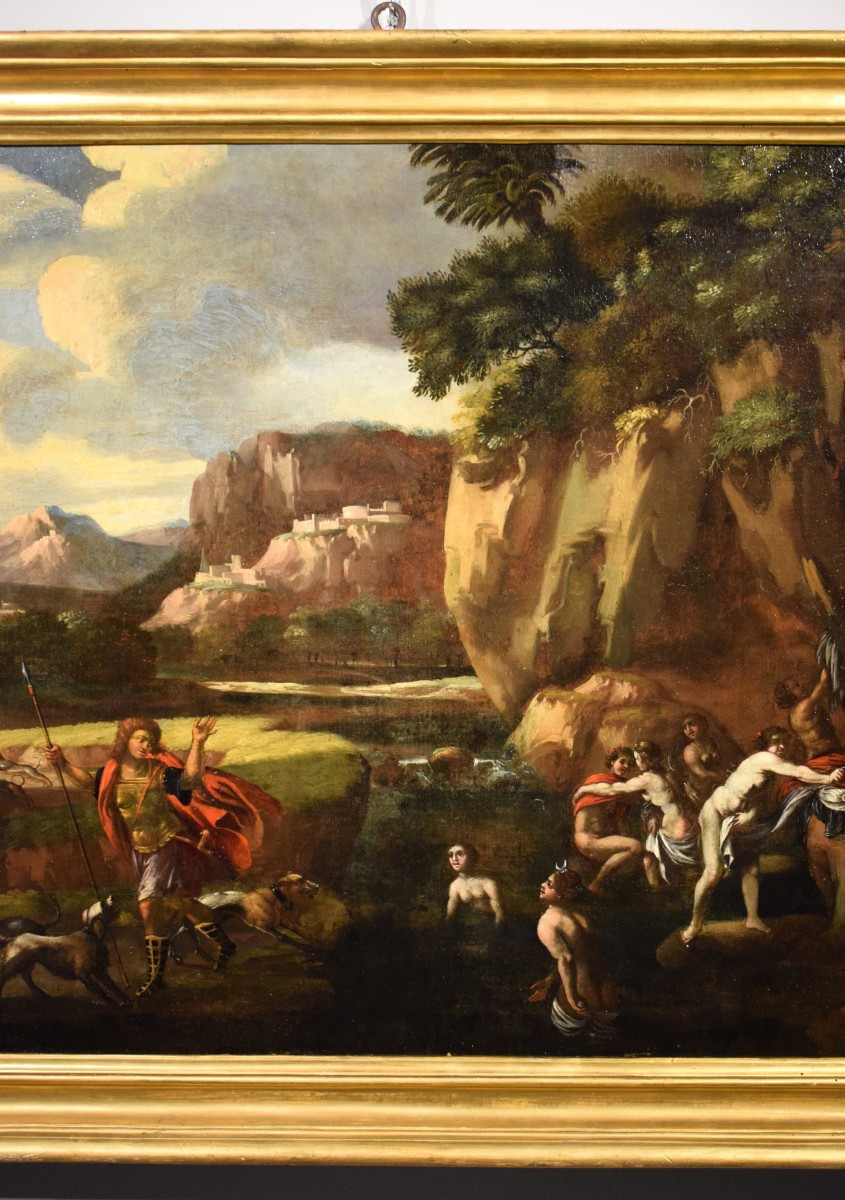 Diana e Atteone -   Scuola Romana  - Epoca XVII secolo-photo-3