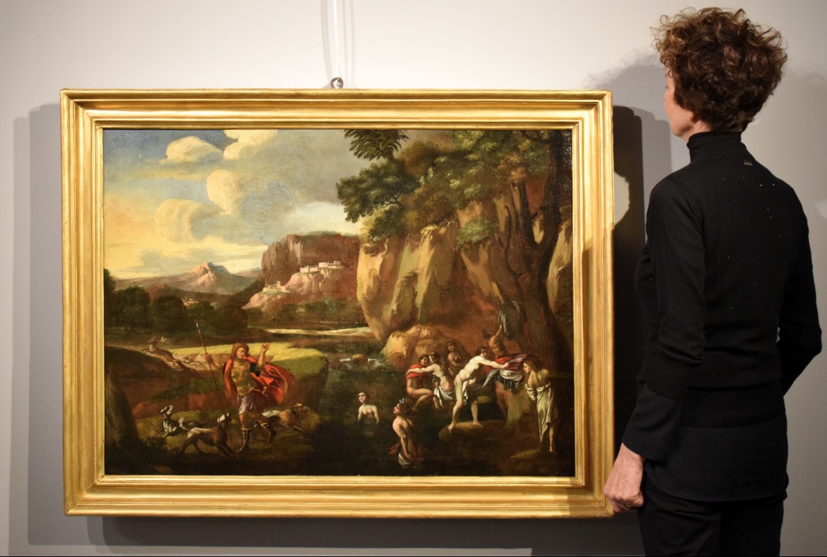 Diana e Atteone -   Scuola Romana  - Epoca XVII secolo-photo-8