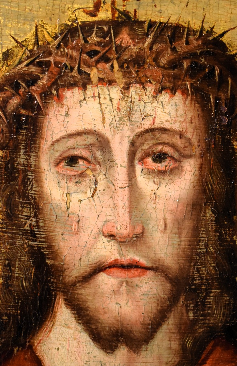 Ecce Homo -  Cerchia Dieric Bouts (1448-1491)  Epoca : XVI° secolo-photo-1