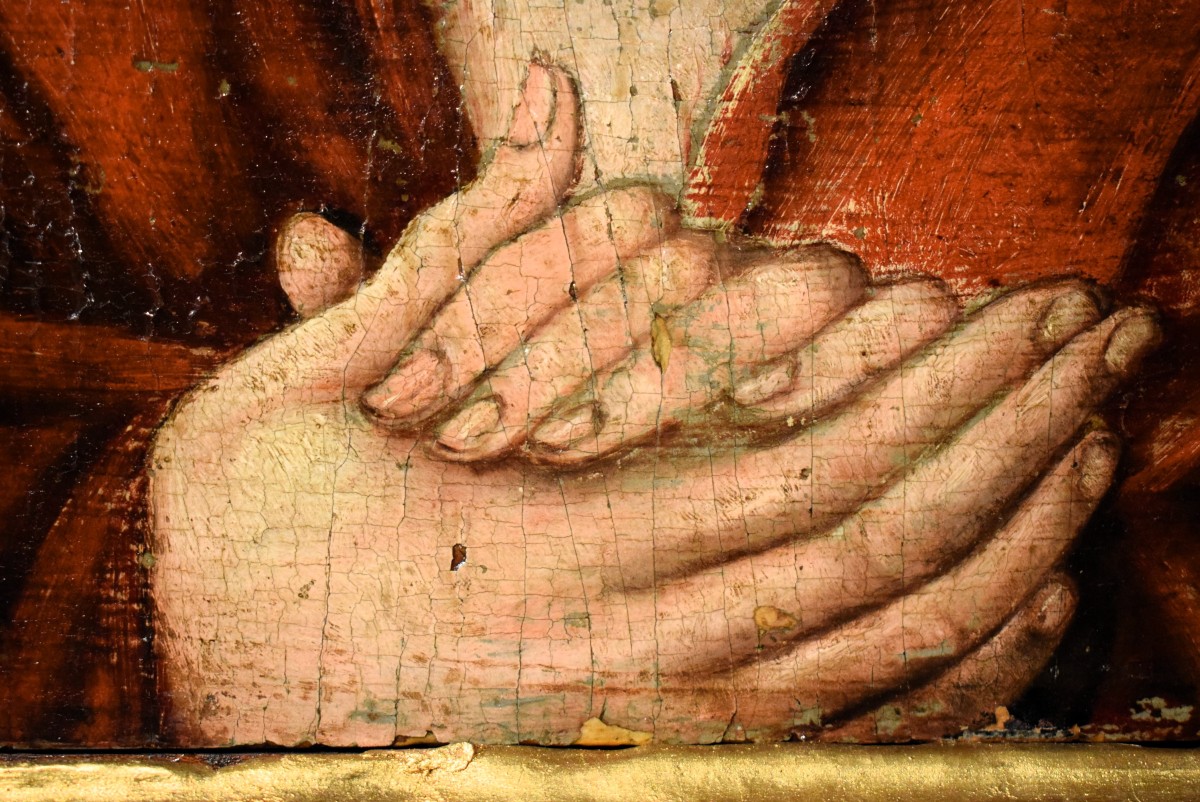 Ecce Homo -  Cerchia Dieric Bouts (1448-1491)  Epoca : XVI° secolo-photo-5