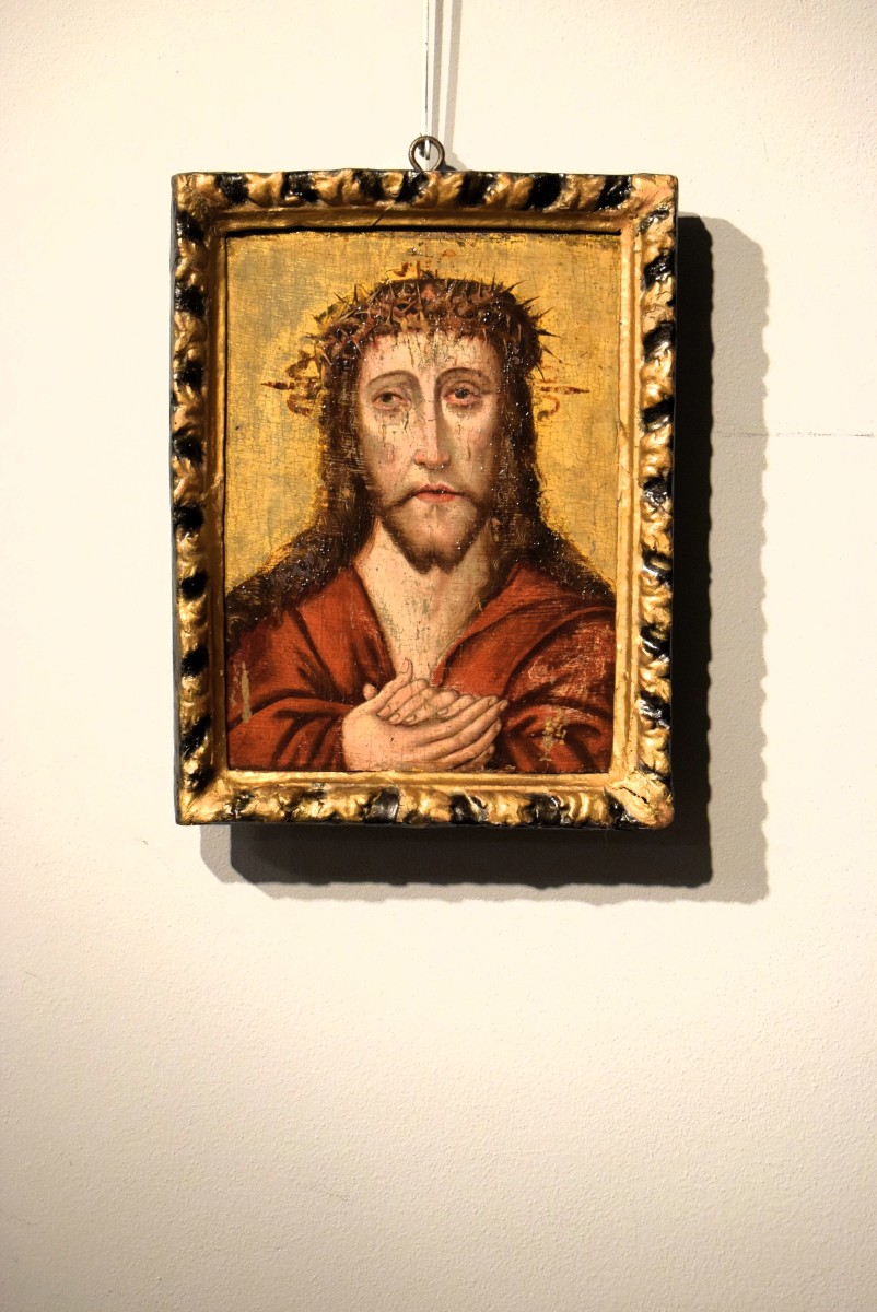 Ecce Homo -  Cerchia Dieric Bouts (1448-1491)  Epoca : XVI° secolo-photo-6