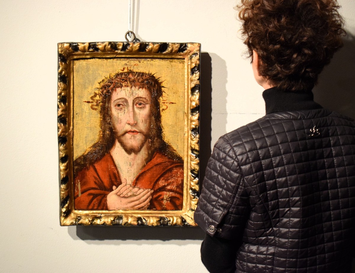 Ecce Homo -  Cerchia Dieric Bouts (1448-1491)  Epoca : XVI° secolo-photo-7