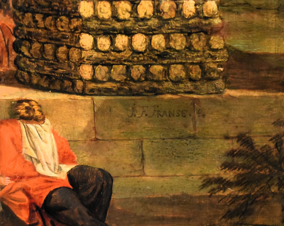 Scena mitologica di Matrimonio - Jacob Franse attivo 1720/30-photo-7