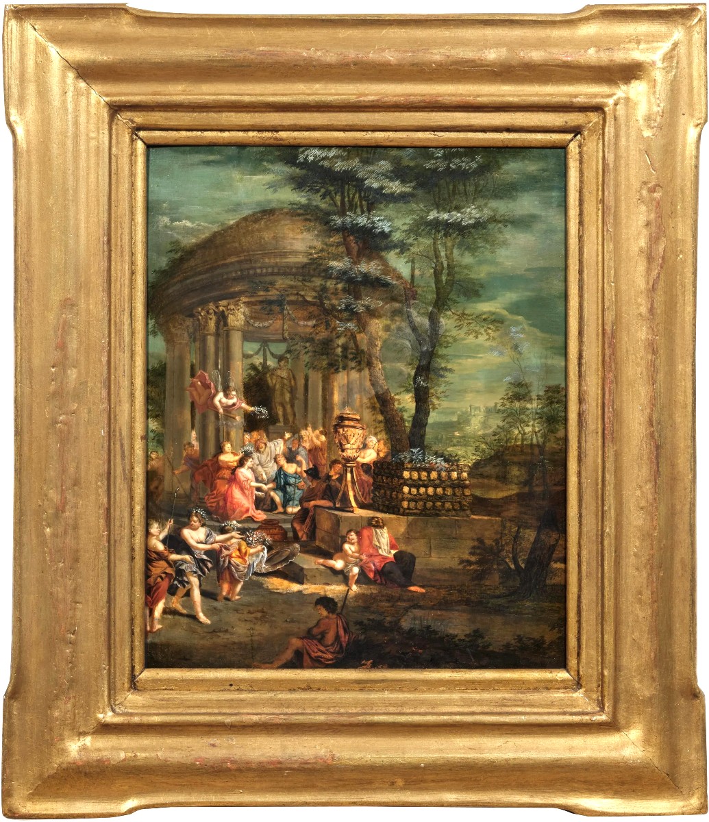 Scena mitologica di Matrimonio - Jacob Franse attivo 1720/30