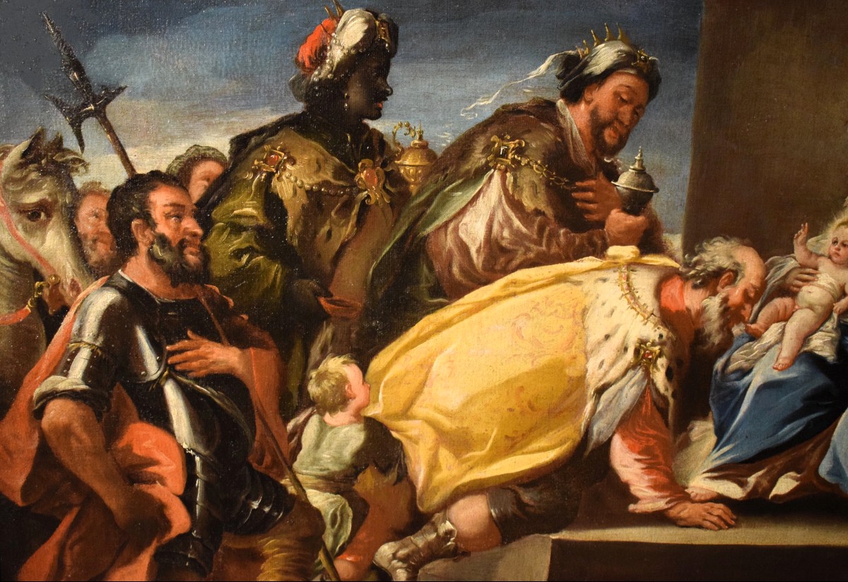 Adorazione dei Magi  - Scuola Napoletana di fine '600 - cerchia di Luca Giordano-photo-2