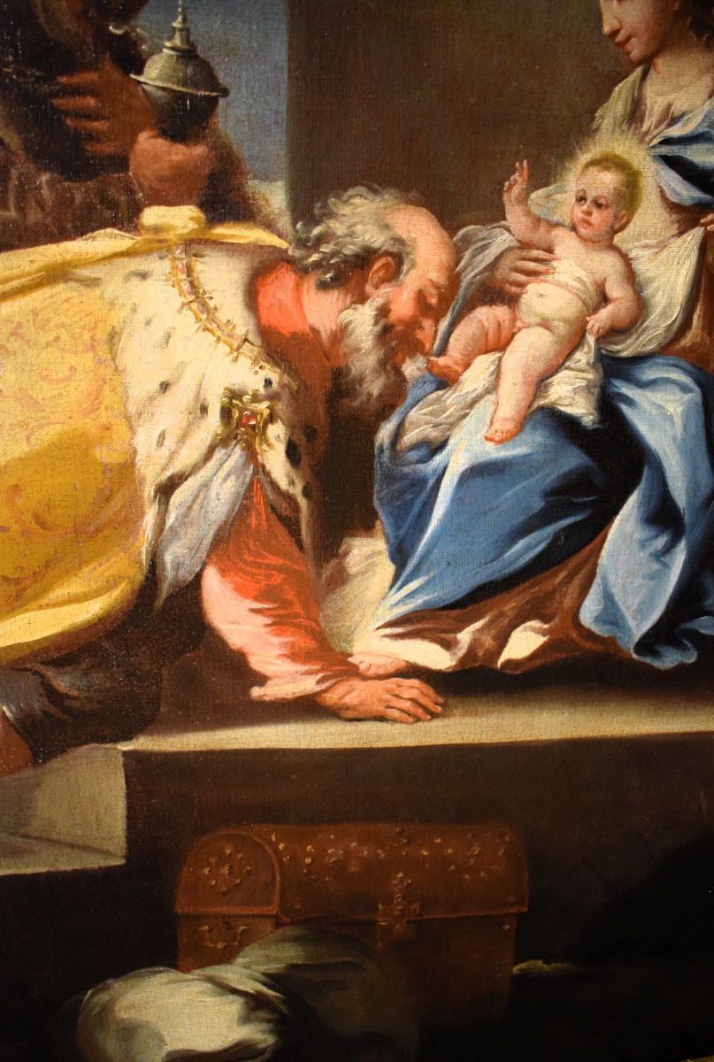 Adorazione dei Magi  - Scuola Napoletana di fine '600 - cerchia di Luca Giordano-photo-3