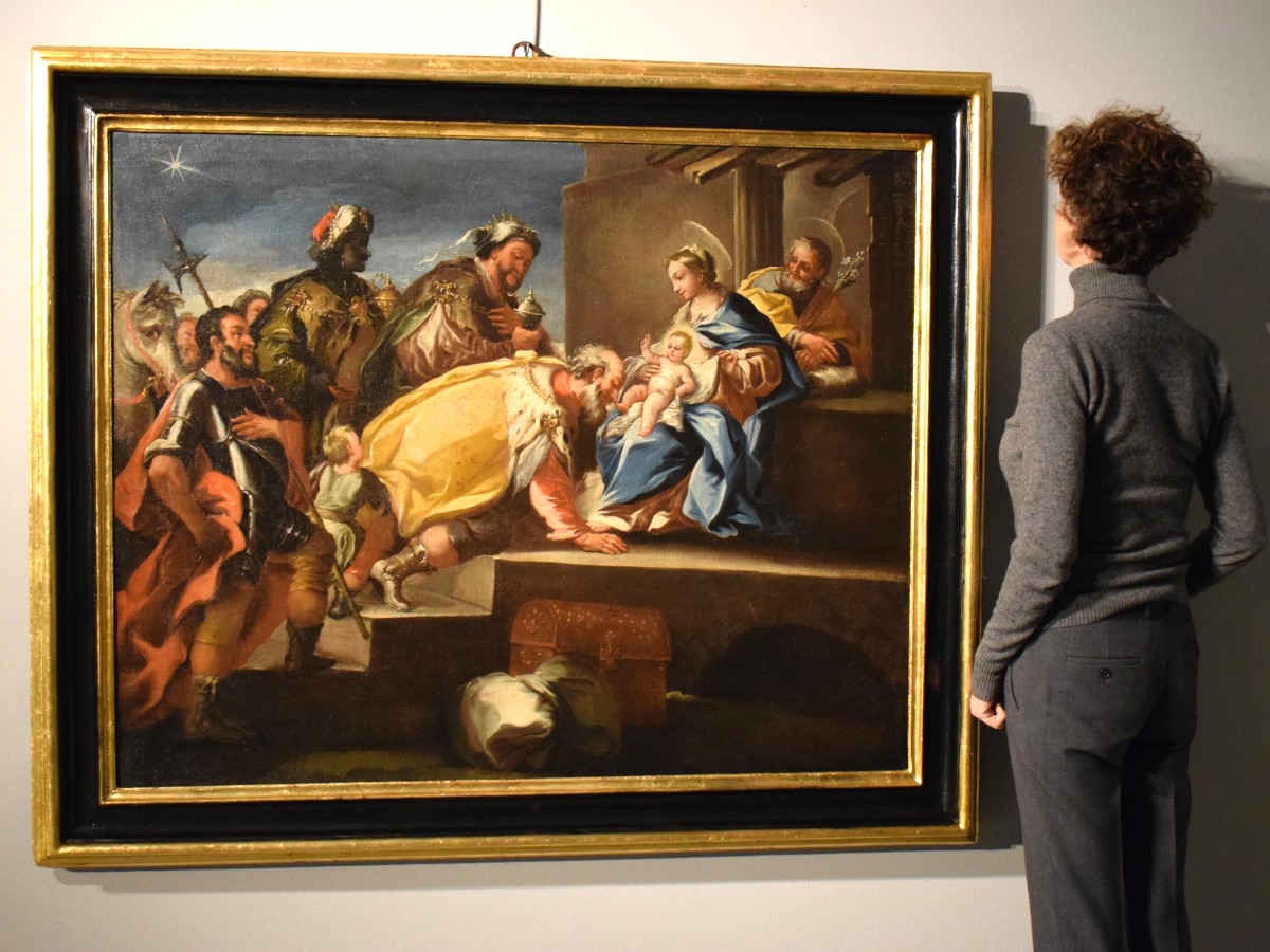 Adorazione dei Magi  - Scuola Napoletana di fine '600 - cerchia di Luca Giordano