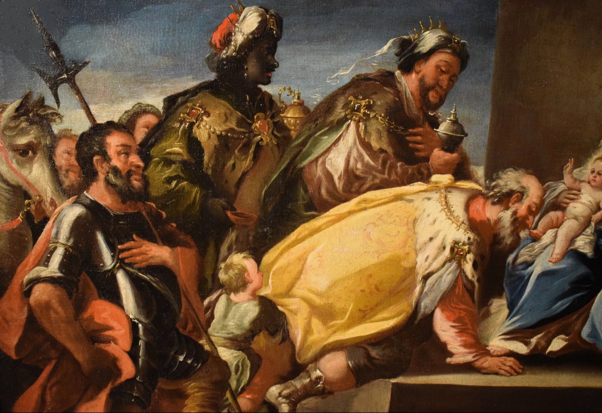 Adorazione dei Magi   -  Scuola Napoletana di fine '600-photo-3