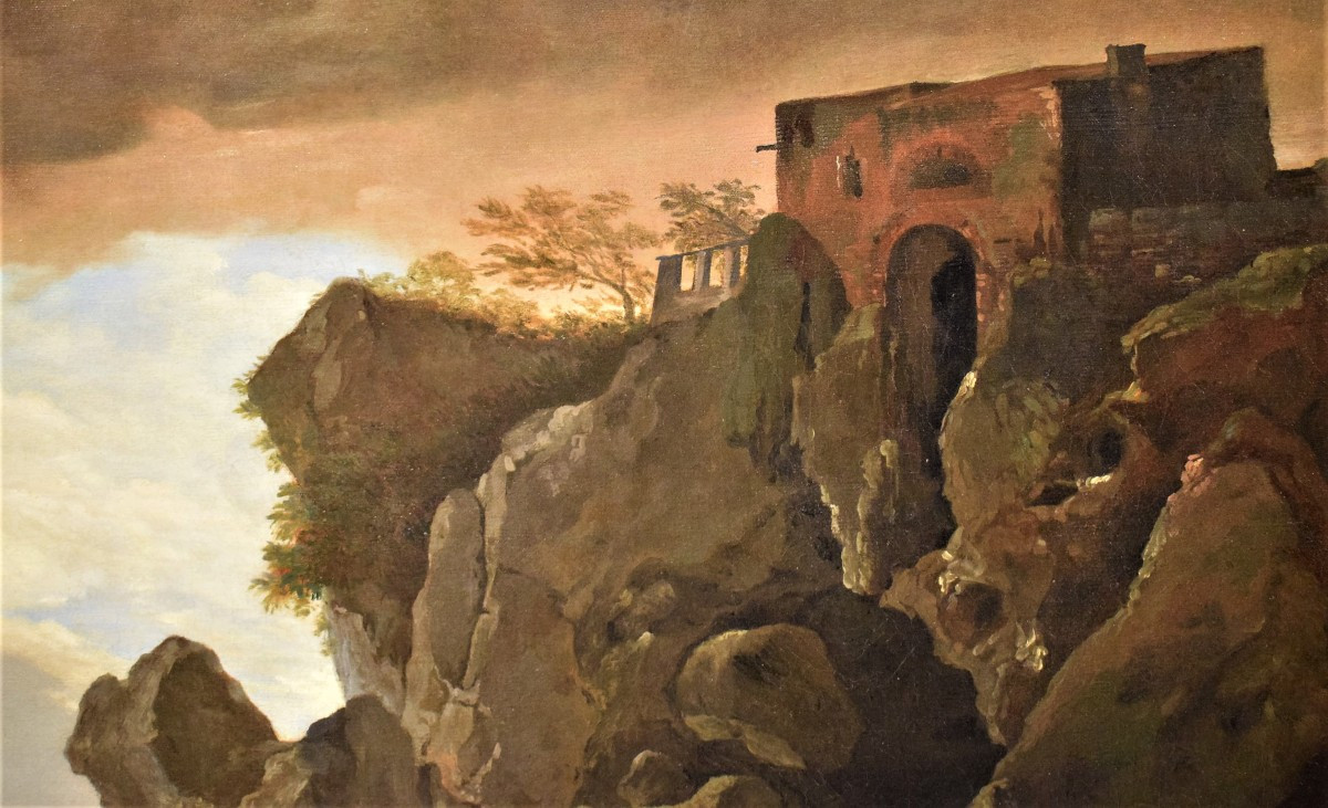 Naufragio sulla scogliera  Claude Joseph Vernet (Avignone 1714 - Parigi 1789) Firmato e datato-photo-3