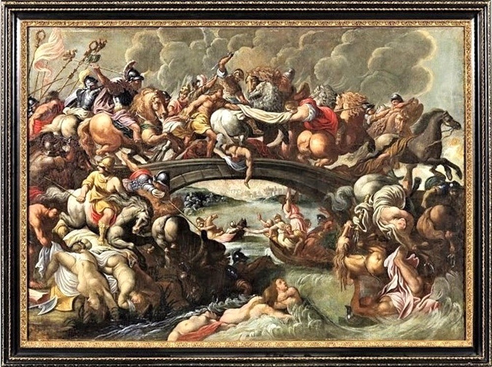 La Battaglia delle Amazzoni - Cerchia di Pieter Paul Rubens (Siegen1577-Anvers1640)