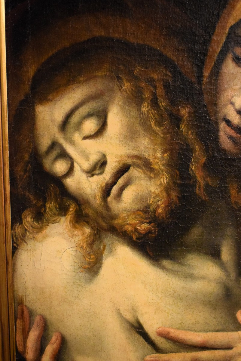 La Pietà" - Cristo sorretto dalla Vergine - Bottega Bernardino Campi (1522-1591)-photo-4