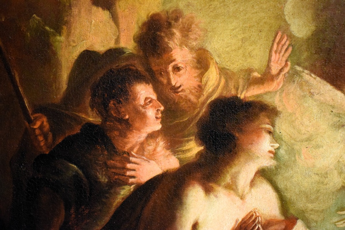 La Natività e l' adorazione dei pastori - Scuola veneta del '700-photo-6