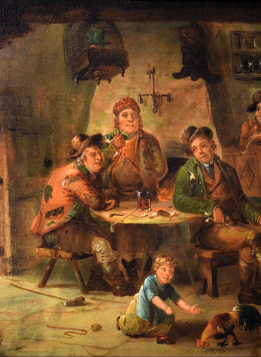 Scene di taverna -  Maestro Fiammingo del XIX secolo-photo-4