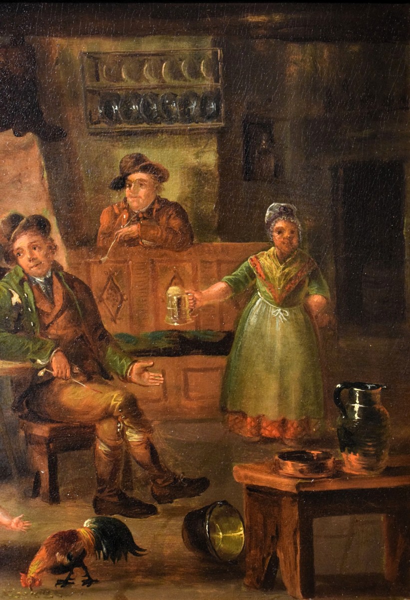 Scene di taverna -  Maestro Fiammingo del XIX secolo-photo-1