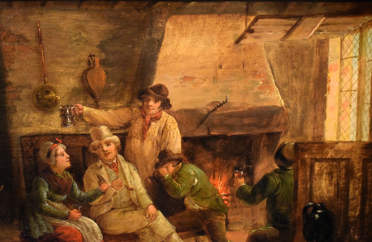 Scene di taverna -  Maestro Fiammingo del XIX secolo-photo-4