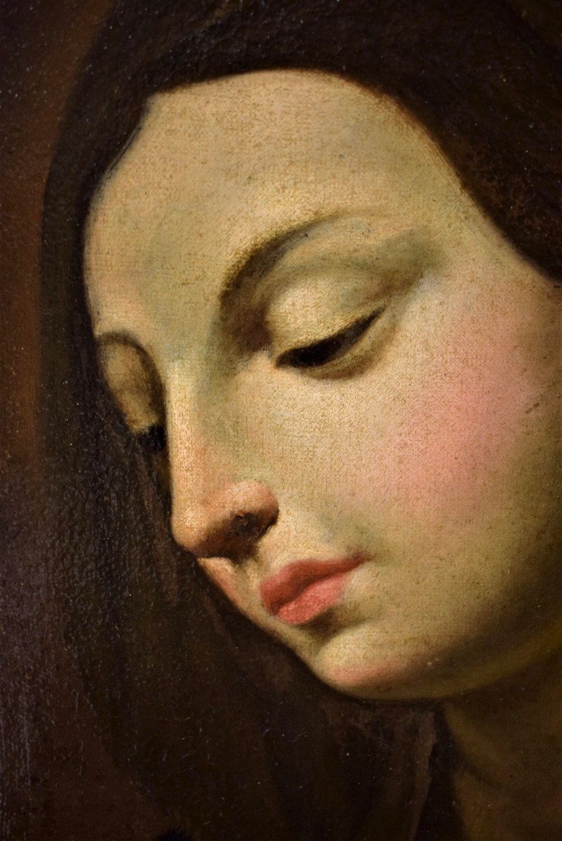 Vergine Annunciata - Cerchia di guido Reni, Emilia '600-photo-3