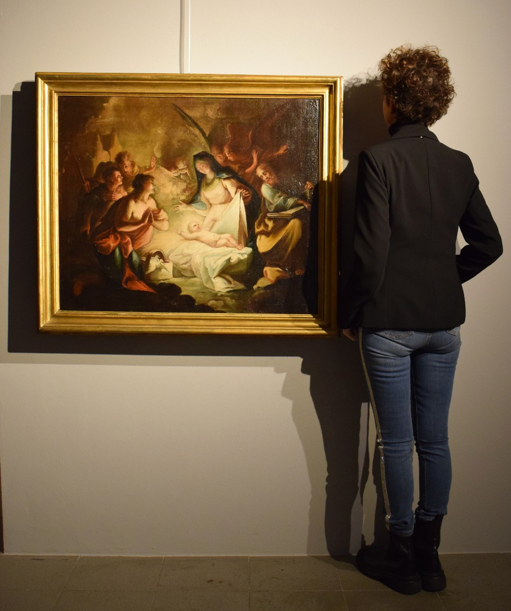 La Natività e l' adorazione dei pastori - Cerchia di Antonio Balestra (Verona, 1666-1740)-photo-8