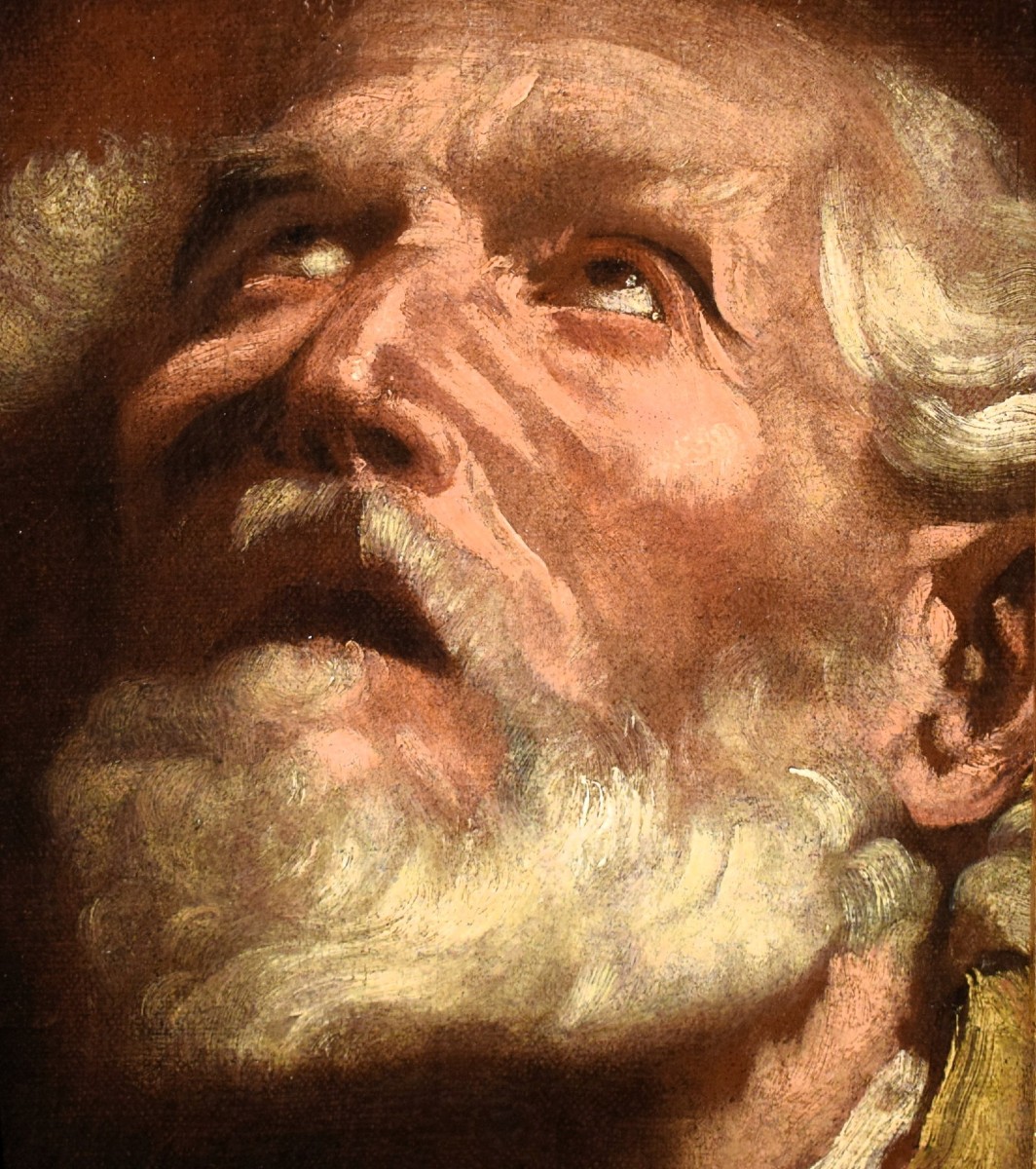 "San Pietro" Maestro Emiliano del '600-photo-4