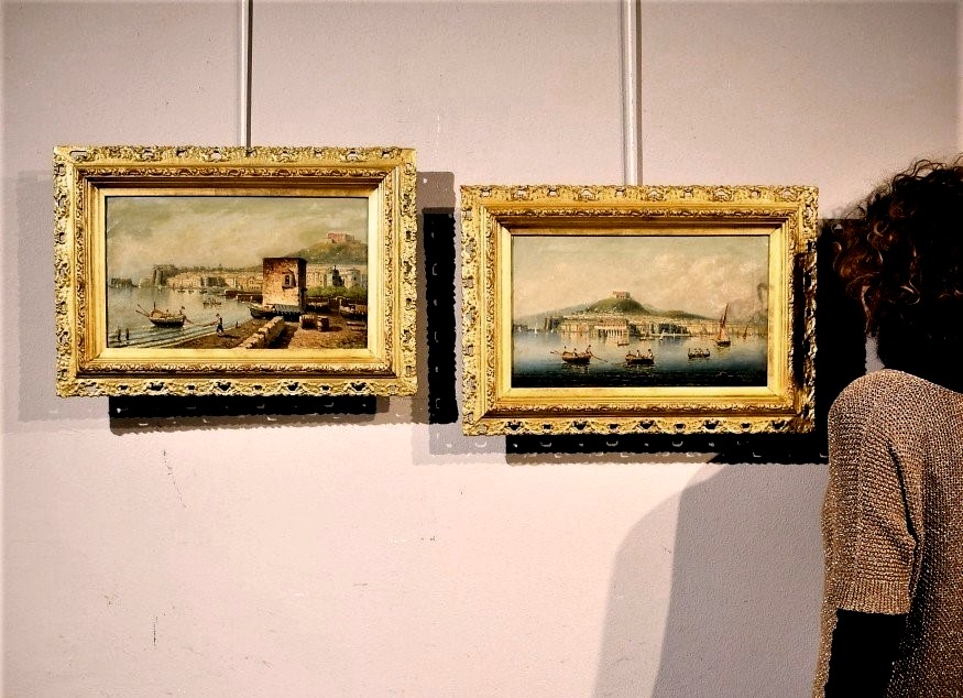 Coppia di vedute del Golfo di Napoli.-photo-7