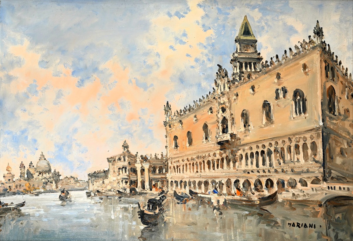 Venezia, il Bacino di san Marco  - Artista del primo '900-photo-2