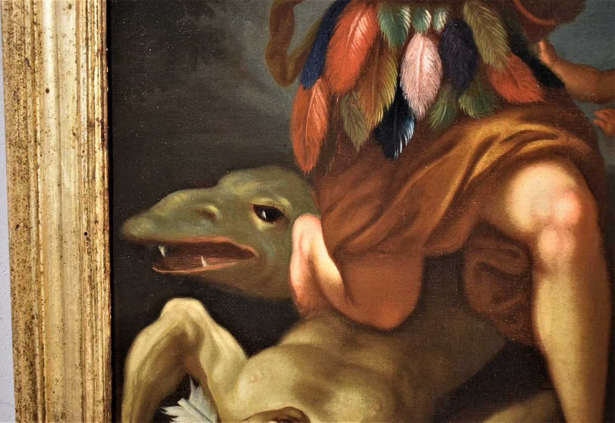 Allegoria dell'America  - Bottega di Francesco Trevisani (Capodistria 1656-Roma 1746)-photo-4